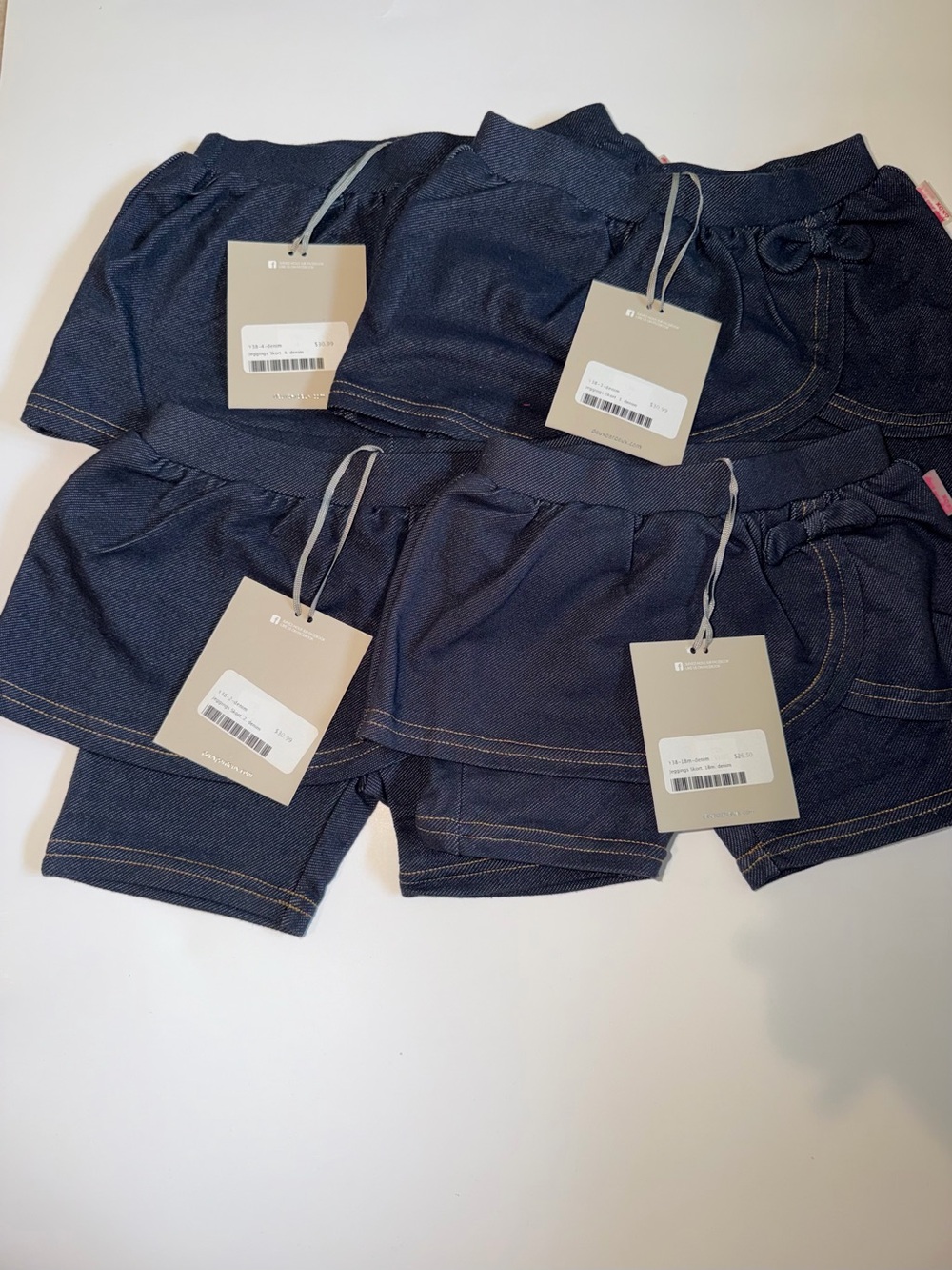 NWT Deux Par Deux Girls Denim Jeggings Skort CHOOSE SIZE